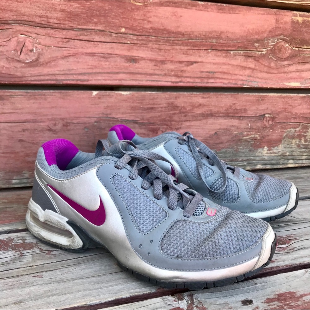 Nike Air Max LTE Silver & Purple Trainers Sneakers Sz 8 Running Athletic Shoes